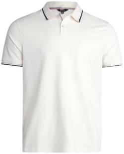 Ben Sherman Herren-Poloshirt – Regular Fit 2-Knopf-Kurzarmshirt – lässiges Stretch-Poloshirt für Männer (S-XL), Elfenbein, Mittel von Ben Sherman