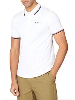 Ben Sherman Herren Signature Polo Poloshirt, Weiß (White 10), Large von Ben Sherman