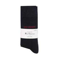 Ben Sherman Herren Smarte Crew-Socken in Schwarz | Wadenmitte, Designer-Dress-Socken| Weiche, atmungsaktive Baumwollmischung | Größe 7-11, Packung mit 5 Stück von Ben Sherman