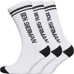 Ben Sherman Herren Sport Socks Sportsocken für Herren in Weiß, White, von Ben Sherman