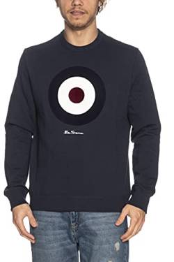 Ben Sherman Herren Sweatshirt Flock Target Navy/weiß/Bordeaux L von Ben Sherman