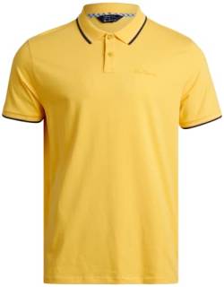 Ben Sherman Men's Polo Shirt - Classic Fit 3-Button Short Sleeve Polo Shirt (S-2XL), Size Small, Banana von Ben Sherman