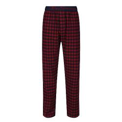 Ben Sherman Mens Lounge Pants in Red Check | Lightweight with Elastic Branded Waistband & Side Seam Pockets - 100% Cotton von Ben Sherman