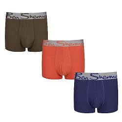 Mens Ben Sherman Super Soft Boxer Shorts with Elasticated Waistband Boxershorts, von Ben Sherman