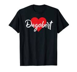 Ich Liebe Dagobert Vorname Tshirt Liebe Herz T-Shirt von Benannte Personalisierte Herz Tees