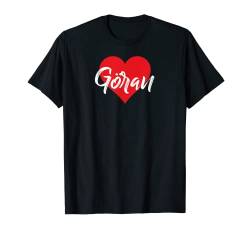 Ich Liebe Göran Vorname Tshirt Liebe Herz T-Shirt von Benannte Personalisierte Herz Tees