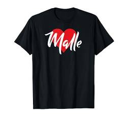 Ich Liebe Malle Vorname Tshirt Liebe Herz T-Shirt von Benannte Personalisierte Herz Tees