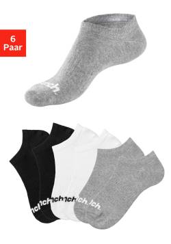 Große Größen: Sportsocken, schwarz+weiß+grau, Gr.35/38 von Bench LM LBG