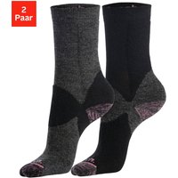 Große Größen: Wandersocken, schwarz+anthrazit, Gr.35/38-39/42 von Bench LM LBG