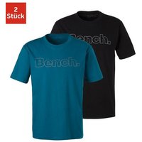 Bench. Loungewear T-Shirt (2-tlg) mit Bench. Print vorn von Bench. Loungewear