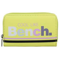 BENCH Damen Geldbörse Geldbeutel Portemonnaie Brieftasche Reißverschluss Clutch, Farbe:Gelb von Bench