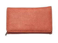 Bench Große Damen Geldbörse Börse Portemonnaie Brieftasche Geldbeutel Clutch, Farbe:Orange von Bench