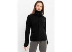 Fleecejacke BENCH. "FUNNEL" Gr. XL (42), schwarz (black) Damen Jacken Winterjacken von Bench