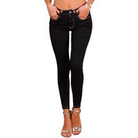 BENK Röhrenjeans Damen Hüft Jeans Hose Röhrenjeans Skinny Slim Fit Stretch von Benk