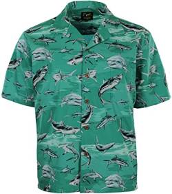 Benny's hawaiianisches Hemd für Herren - Blau - 3X von Benny's