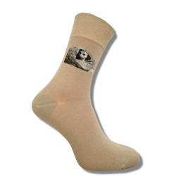 Bentini Herrensocken | Gr. 39-54 | Individuell bedruckt mit eigenem Bild | Persönliche Geschenkidee für Herren (as3, numeric, numeric_43, numeric_46, regular, regular, dunkelbeige) von Bentini