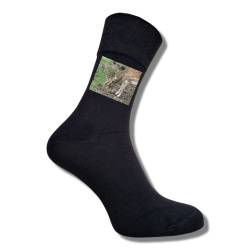 Bentini Herrensocken | Gr. 39-54 | Individuell bedruckt mit eigenem Bild | Persönliche Geschenkidee für Herren (as3, numeric, numeric_43, numeric_46, regular, regular, schwarz) von Bentini