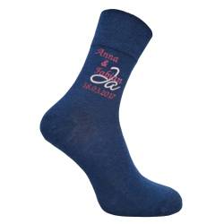 Bentini Herrensocken | Gr. 39-54 | Ja Motiv | Bestickt | Namen & Hochzeitsdatum des Paares | Pärchen Socken | Geschenkidee (as3, numeric, numeric_39, numeric_42, regular, regular, jeans mel.) von Bentini