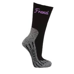 Bentini Sportsocken | Herren & Damen | Gr. 35-50 | Personalisiert mit Namen bestickt | Wandersocken | Trekking Socken | Geschenkidee (35-38, schwarz) von Bentini