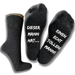 Bentini Spruchsocken | Lustige Socken | von Gr.: 35-49 | Spruch Socken | Damen & Herren | Dieser Mann hat... | Geschenkidee (as3, numeric, numeric_39, numeric_42, regular, regular, anthrazitmel.) von Bentini