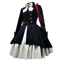 Beokeuioe Elegant Renaissance Maxikleid Damen Gothic Festkleid Halloween Plisseekleid Vintage Mittelalterlichen Ballkleid Barockes Rüschen Abendkleid Viktorianisches Cosplay Kleid von Beokeuioe