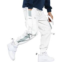 Beokeuioe Jogginghose Herren Cargohose Arbeit Kampf Techwear Hose mit Taschen Hip Hop Jogger Hosen streetwear Haremshose Mehrere Taschen mode cargo hosen Teenager Jugendhose von Beokeuioe