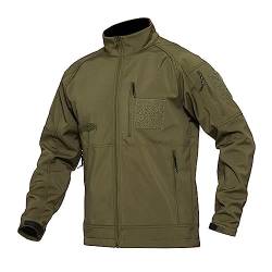 Beokeuioe Regenjacke Windjacke mit Kapuze Fahrradjacke Herren Wasserdicht Atmungsaktiv Winddicht Radjacke Fahrrad für Radfahren Laufen Wandern Tactical Jacke Regenmantel von Beokeuioe