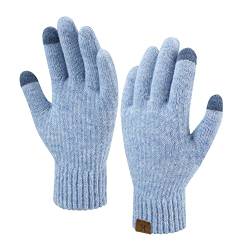 Bequemer Laden Damen Winter Warm Touchscreen Handschuhe Thermal Winterhandschuhe Gestrickte Handschuhe Strickhandschuhe mit Elastisch Manschette, Bau von Bequemer Laden