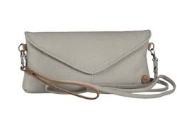 berba Chamonix 010 Clutch / Unterklemmtasche in grau braun von Berba