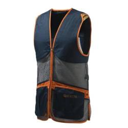 Beretta Schießweste FULL MESH VEST Tontauben TRAP SKEET leichte Weste Blue Total & Eclipse Grey (as3, alpha, m, regular, regular) von Beretta