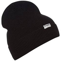 Bergans Allround Beanie Schwarz - Merino Komfortable warme Strickmütze, Größe One Size - Farbe Black von Bergans