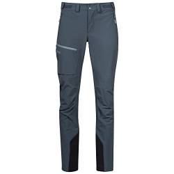 Bergans Breheimen Softshell W Pants Blau - Leichte atmungsaktive Damen Wanderhose, Größe L - Farbe Orion Blue von Bergans