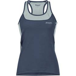 Bergans Cecilie Active Wool Singlet - Orion Blue/Misty Forest - S von Bergans