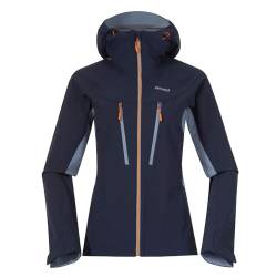 Bergans Cecilie Mountain Softshell Jacket Blau - Atmungsaktive vielseitige Damen Softshelljacke, Größe L - Farbe Navy Bl von Bergans