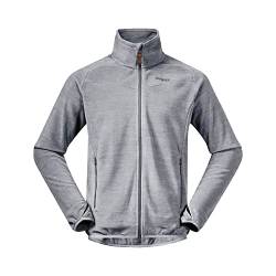 Bergans Hareid Fleece Jacket NoHood - Aluminium - M von Bergans