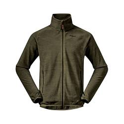 Bergans Hareid NoHood Fleece Jacke Herren oliv von Bergans