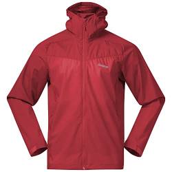 Bergans Microlight M Jacket Rot - Atmungsaktive leichte Herren Windjacke, Größe M - Farbe Fire Red von Bergans