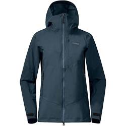 Bergans Rabot V2 3l W Jacket Blau - Leichte robuste Damen Hardshelljacke, Größe XL - Farbe Orion Blue von Bergans