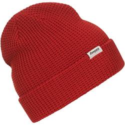 Bergans Waffle Knit Beanie Rot - Merino Warme bequeme Strickmütze, Größe One Size - Farbe Dark Brick von Bergans