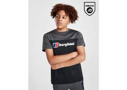 Berghaus Colour Block Poly T-Shirt Junior, Black von Berghaus