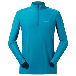 Berghaus Herren 24/7 Half Zip Langärmeliges Tech Baselayer T-Shirt, Dunkelblau, L von Berghaus