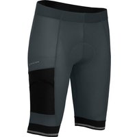 Bergson Fahrradhose KEMI COMFORT Bermuda (mit Sitzpolster) Herren Radshorts, bielastisch, tight, Normalgrößen, dunkel grau von Bergson