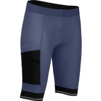 Bergson Fahrradhose KEMI COMFORT Bermuda (mit Sitzpolster) Herren Radshorts, bielastisch, tight, Normalgrößen, indigo blau von Bergson