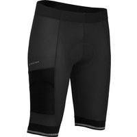 Bergson Fahrradhose KEMI COMFORT Bermuda (mit Sitzpolster) Herren Radshorts, bielastisch, tight, Normalgrößen, schwarz von Bergson