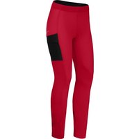 Bergson Fahrradhose SUNDRA COMFORT (mit Sitzpolster) Damen Fahrradhose, bielatisch, tight, Normalgrößen, Kirsch rot von Bergson