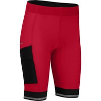 Bergson Fahrradhose SUNDRA COMFORT Bermuda (mit Sitzpolster) Damen Radshorts, bielastisch, tight, Normalgrößen, Kirsch rot von Bergson