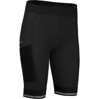 Bergson Fahrradhose SUNDRA COMFORT Bermuda (mit Sitzpolster) Damen Radshorts, bielastisch, tight, Normalgrößen, schwarz von Bergson