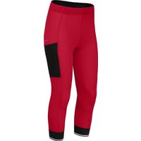 Bergson Fahrradhose SUNDRA COMFORT Capri (mit Sitzpolster) Damen 3/4 Radhose, bielastisch, tight, Normalgrößen, barbados cherry von Bergson