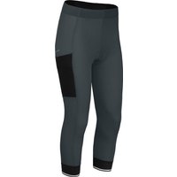 Bergson Fahrradhose SUNDRA COMFORT Capri (mit Sitzpolster) Damen 3/4 Radhose, bielastisch, tight, Normalgrößen, dunkel grau von Bergson