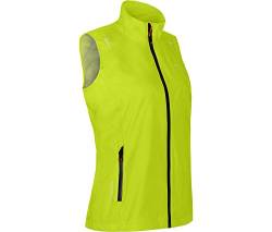 Bergson HELLI Vest | Damen Regenweste, Netzfutter, 12000 mm Wassersäule, lime punch [268], 42 - Damen von Bergson